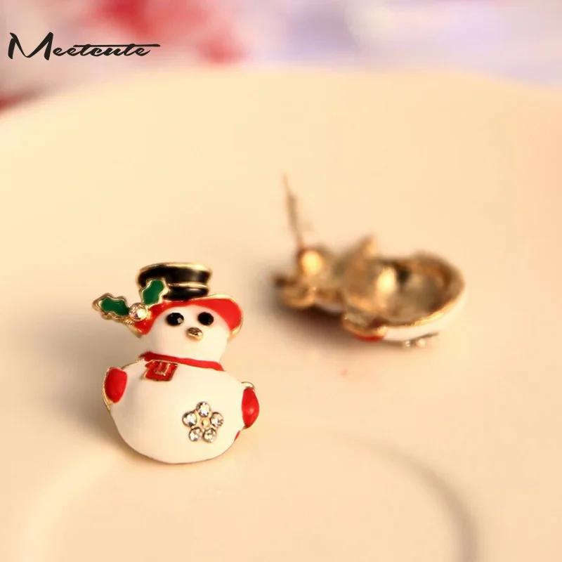 Meetcute Boutique новые модные женские Снеговики милые елки Колокольчик Рождественские