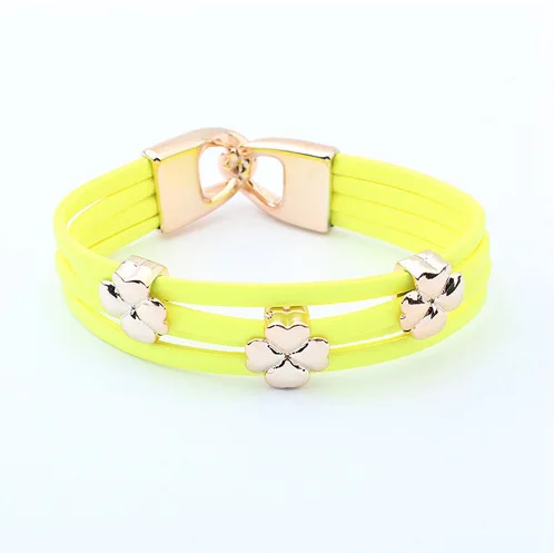 Min. order $10(Mix order) Fashion a clover bracelet European and American fashion new contracted bracelet|bracelet|bracelet butterflybracelet glow |