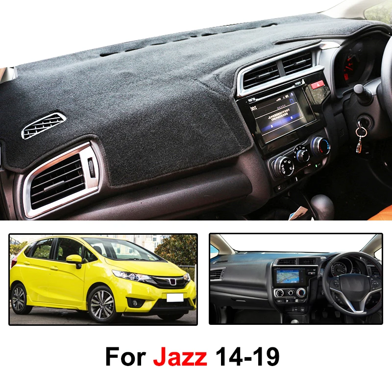 Xukey Подходит для Honda Jazz Fit 2014 2015 2016 2018 крышка приборной панели Dashmat Dash коврик