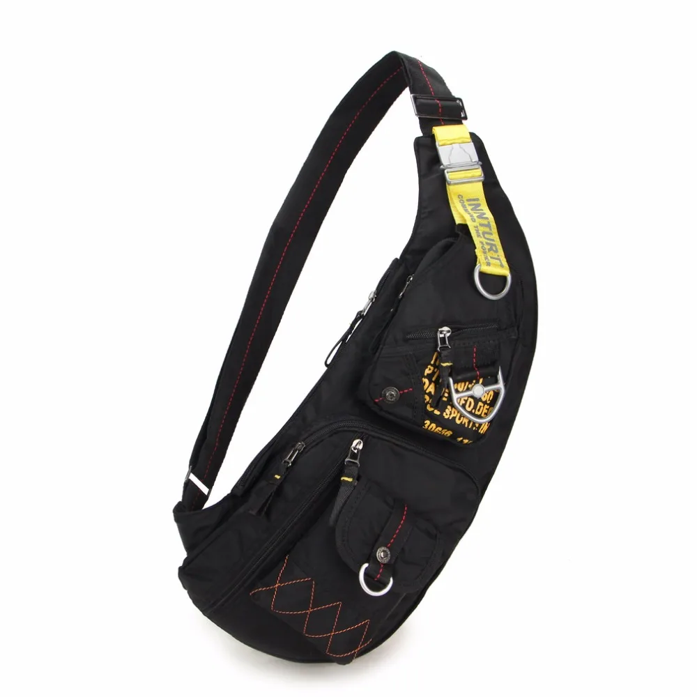 Военная Сумка петля на груди сумка плечо или хип хоп Мужская Черная зеленая с