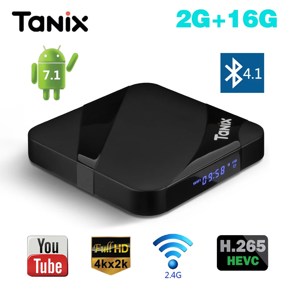 ТВ приставка TX3 MAX на Android 7 1 2 + 16 ГБ 4 ядра Wi Fi Bluetooth 1|ТВ-приставки и медиаплееры| |