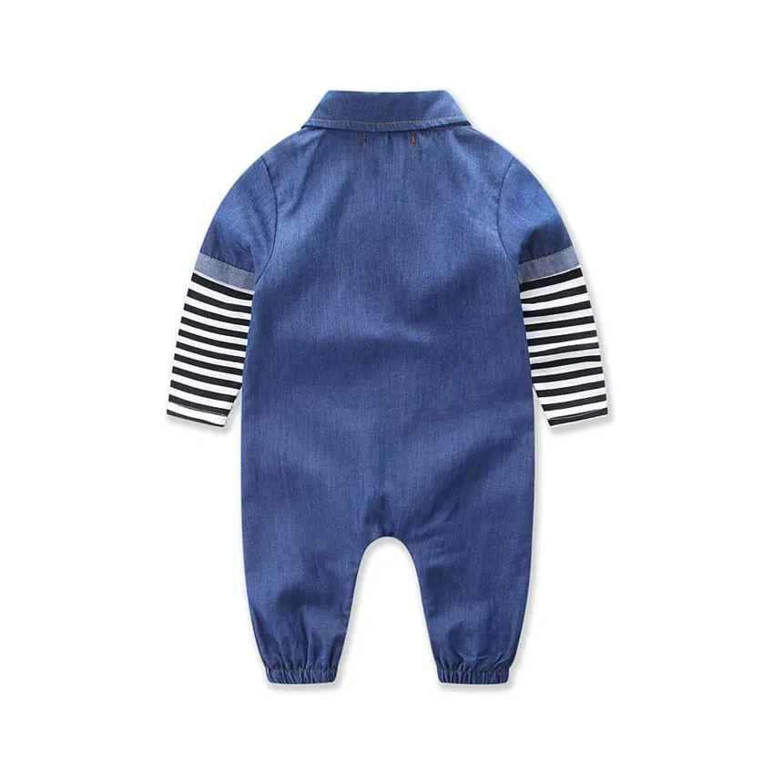 2017 Одежда для новорожденных девочек деним Комбинезоны малышек Обувь мальчиков