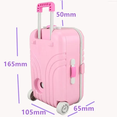 2018 New Travel Suitcase Fit For 18 Inch Doll Or 43cm/17inch baby Accessoires | Игрушки и хобби