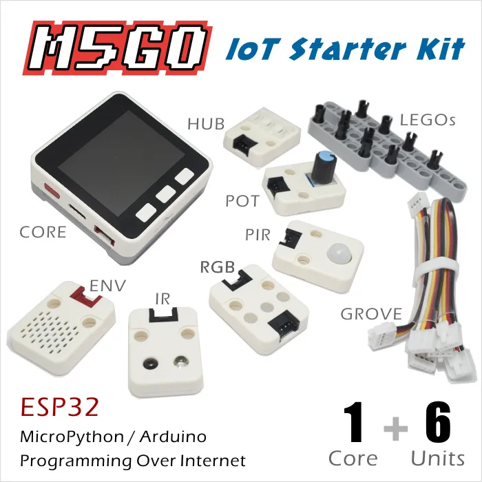 M5Go Iot стартовый комплект Esp32 для Arduino/микропитона Программирование разработки ИК