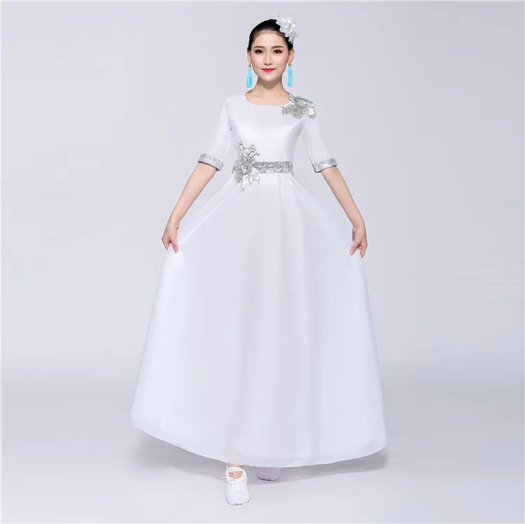 

New chorus costume dress female adult college students dance performance costume dress buy