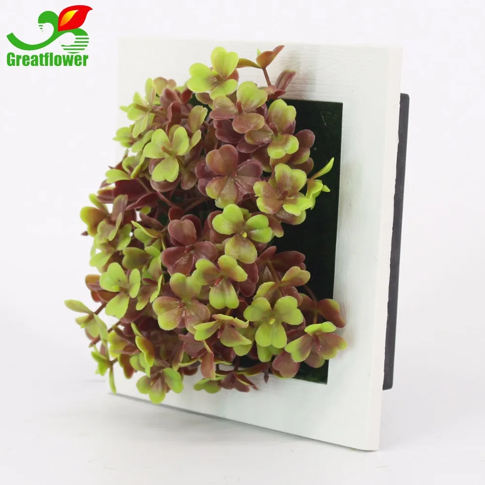 Greatflower 1 шт.. креативная 3D искусственная растительная рамка настенная подвесная