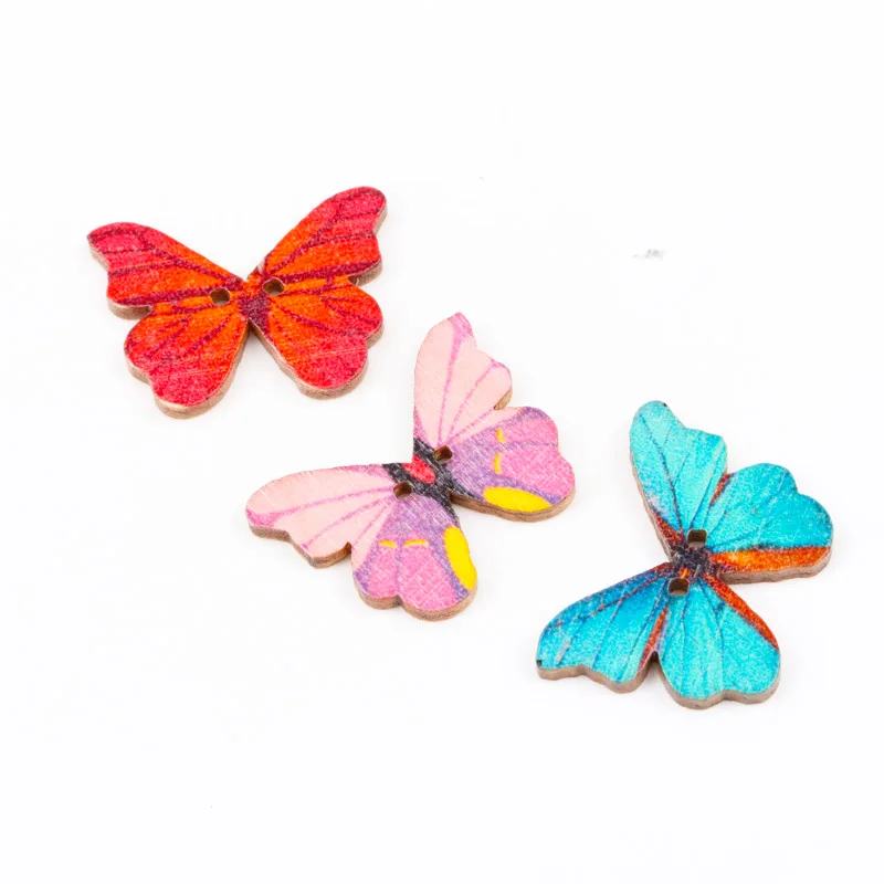 Фотообои с двумя отверстиями и пуговицами в форме бабочки размеры 28x20 мм 30