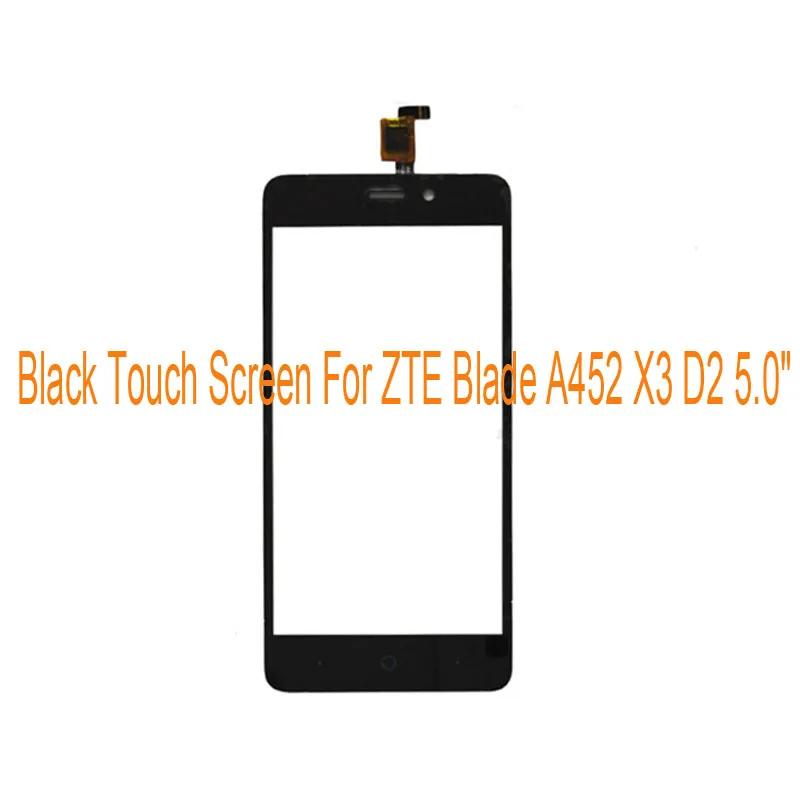 Черный белый золотой сенсорный экран для ZTE Blade A452 X3 D2 T620 5 0 &quotпереднее стекло