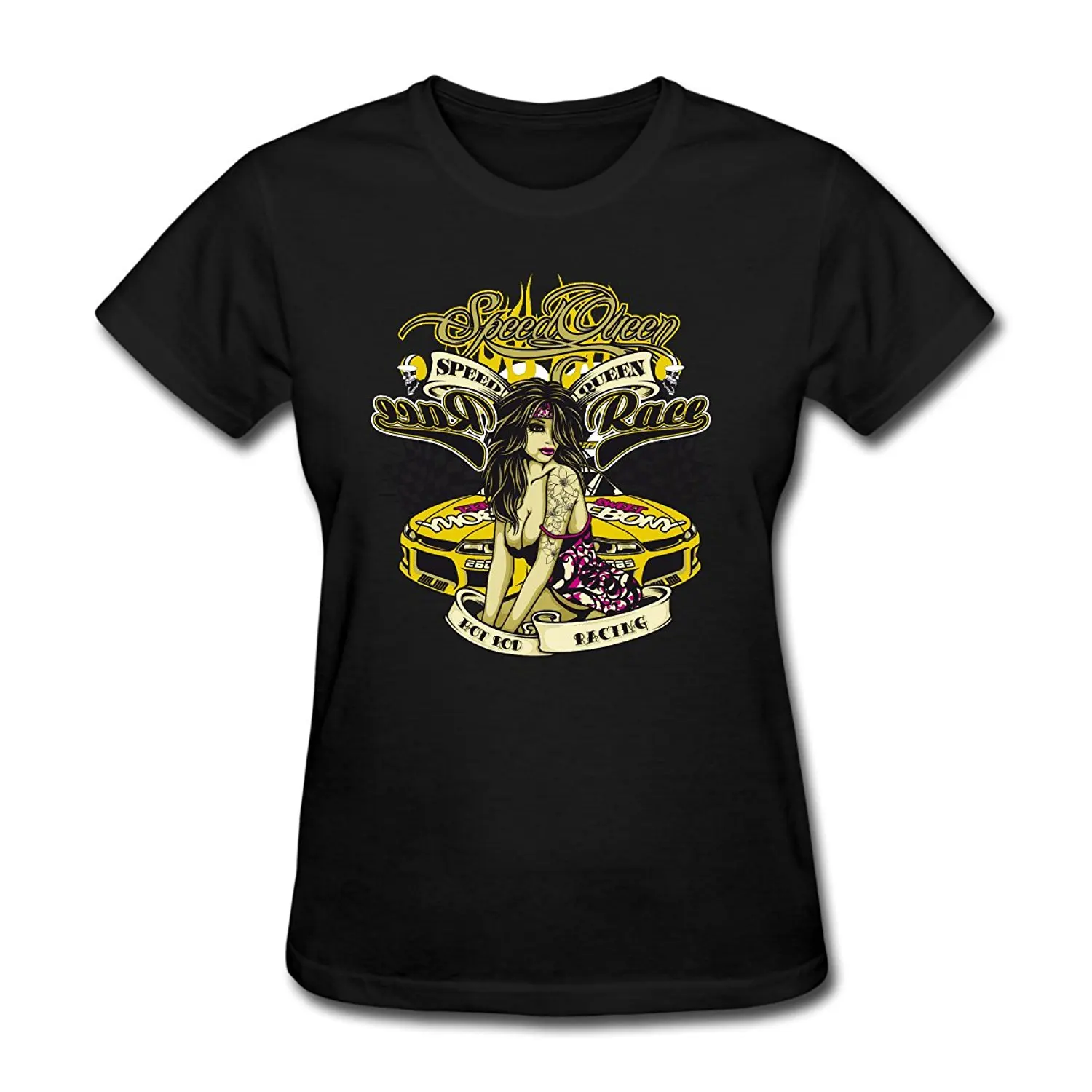 Скорость queen Hot Rod Racing женские короткий рукав Футболка | Женская одежда