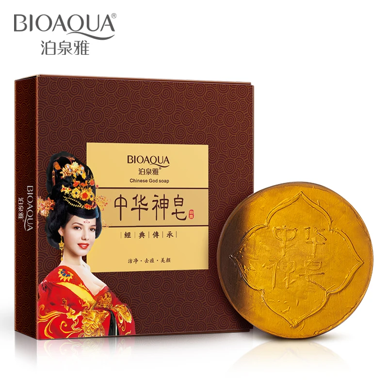 Bioaqua новый китайский золотой мыло ручной работы эфирное масло очистка лица для