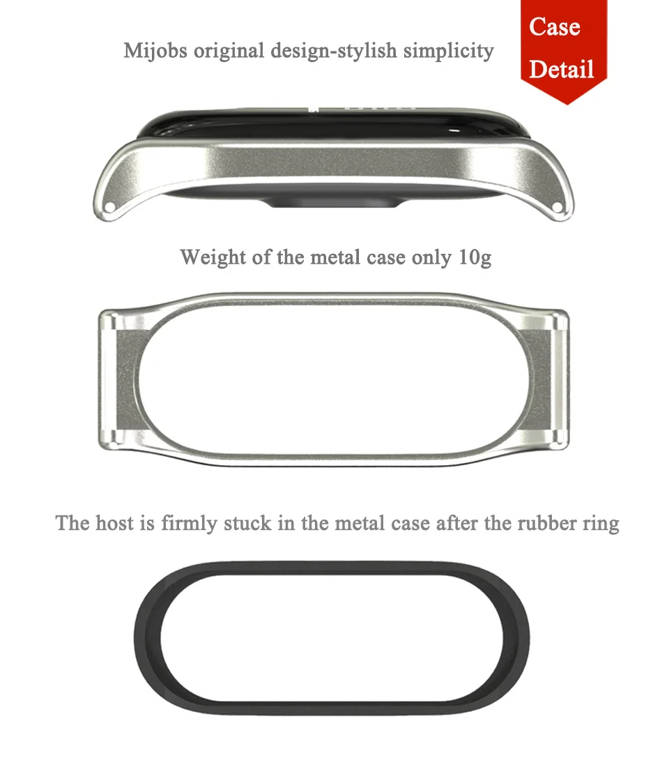 Для Xiaomi mi Band 4 металлический ремешок Безвинтовой из нержавеющей стали для Xiaomi mi band 4 NFC браслет металлический сменный ремешок для mi 4