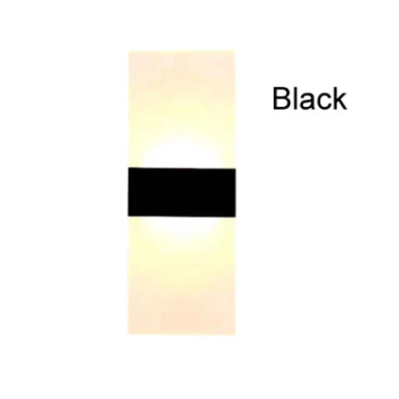 Square Black Современный настенный светильник светодиодный комнатные настенные лампы светодиодный настенный Бра Лампа для спальн - Цвет абажура: Square Black