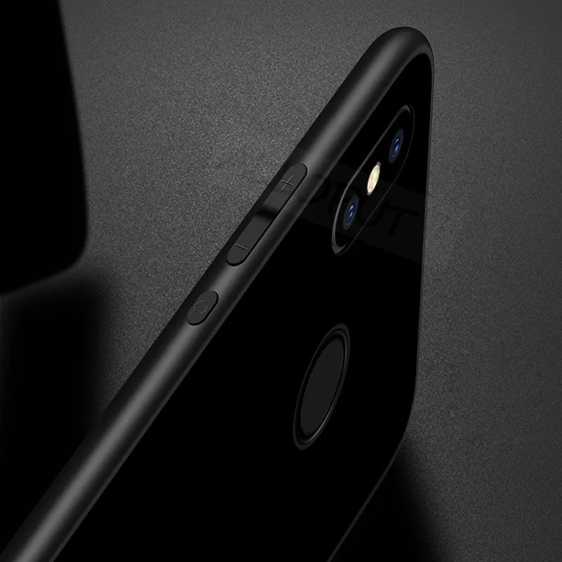 2019 Tempered Glass Phone Case For Redmi 7A Note 7 Pro Silicone Frame Shockproof Back Cover Hard Cases |
