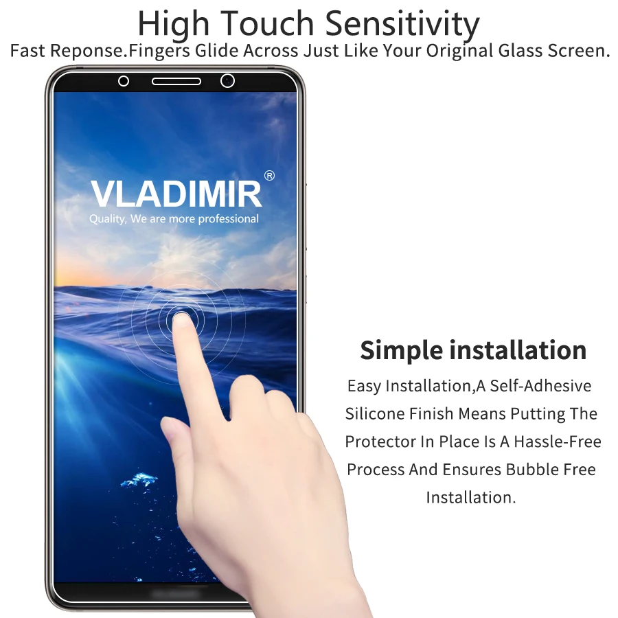Vimir 9 H 2.5D не полное покрытие из закаленного стекла для Huawei Mate 10 Pro протектор экрана