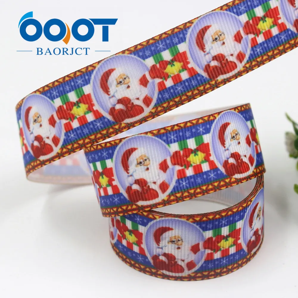 OOOT BAORJCT I-19713-8 22 мм 10 ярдов Рождественская серия Мультяшные ленты из грогрена