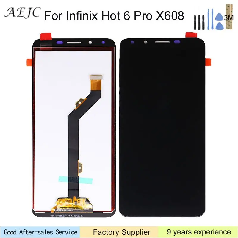 6 0 &quotдля infinix Hot Pro X608 ЖК дисплей с сенсорным экраном дигитайзер сборка