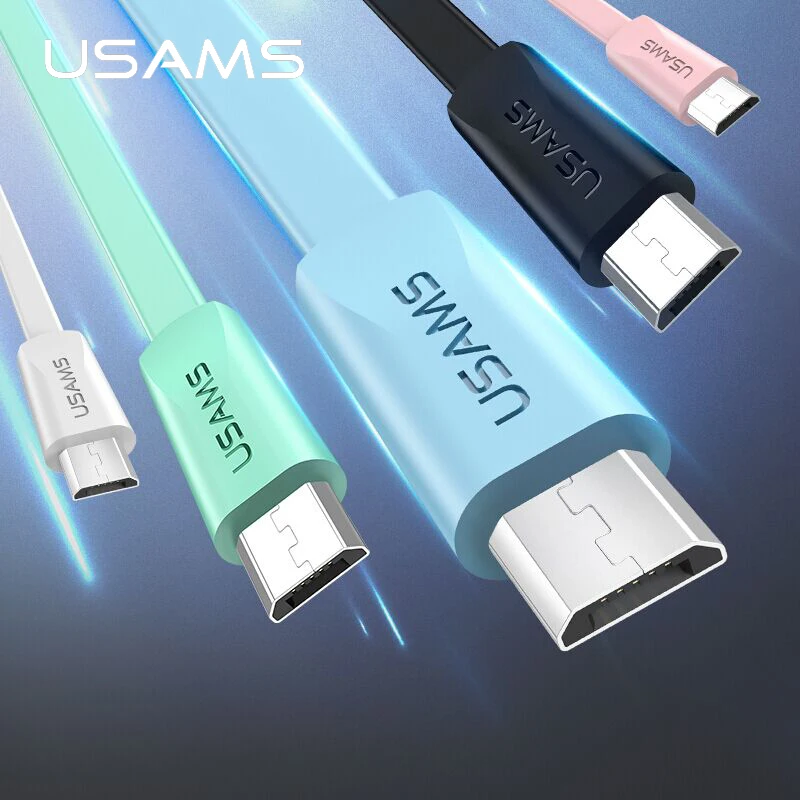 Оригинальный телефонный кабель USAMS для Samsung Huawei Android зарядный Micro USB синхронизации