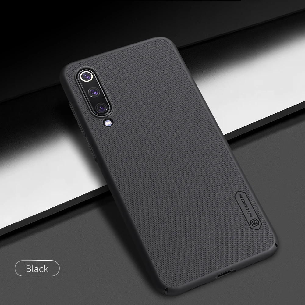 Черный Матовый чехол Nillkin для Xiaomi Mi 9 SE, суперматовый защитный чехол для мобильного телефона, Ультратонкий Жесткий чехол из поликарбоната - Цвет: Черный