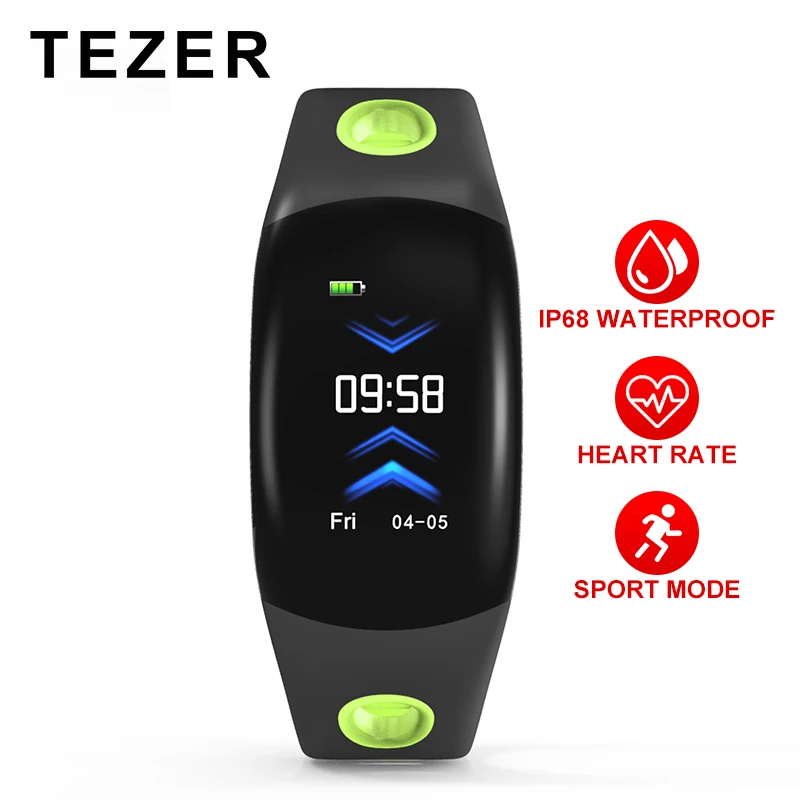 TEZER DM11 3D динамический UI смарт-браслет ips цветной экран Bluetooth браслет IP68 водонепроницаемый браслет пульсометр фитнес-трекер