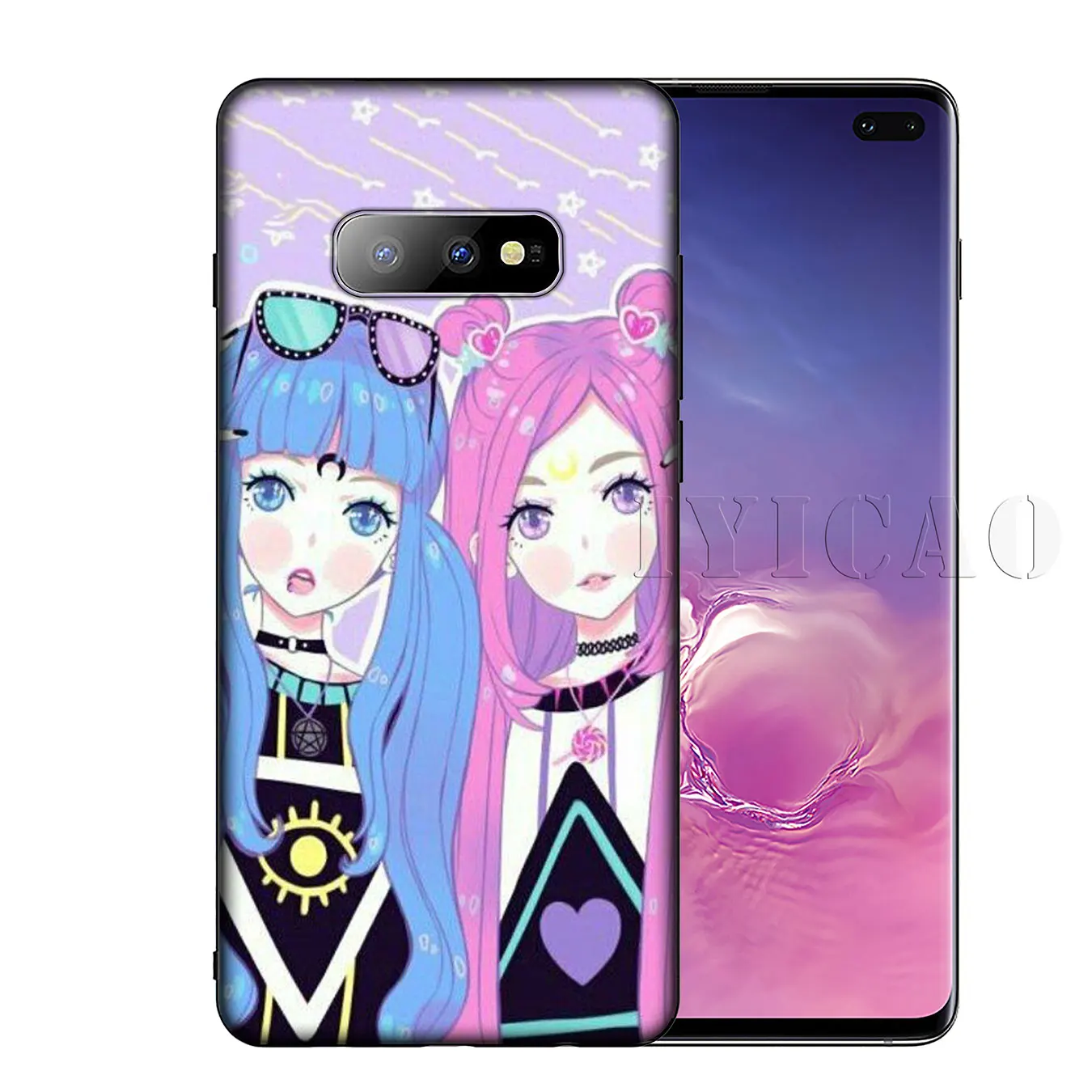IYICAO Girly Pastel Witch Goth Мягкий силиконовый чехол для телефона Samsung Galaxy S20 Ultra S10 Lite S9 S8 Plus S6