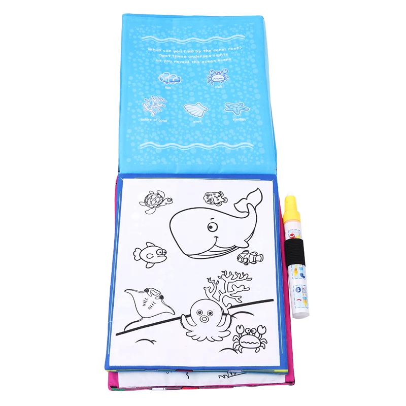  Раскраска Волшебная книга воды рисования Doodle Magic Pen Картина доска Juguetes для детей