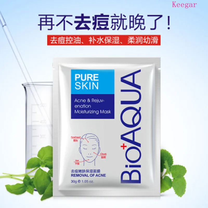 Маска для лица против прыщей bioaqua маска уход за кожей лечение акне увлажнение