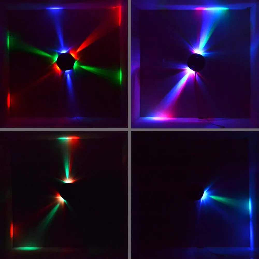 Мини 48 Светодиодный s 8 Вт RGB Подсолнух светодиодный сценический светильник Подвесной Настенный светильник коридор окружающий свет Бар Диско микро вращающийся LS-RGB48