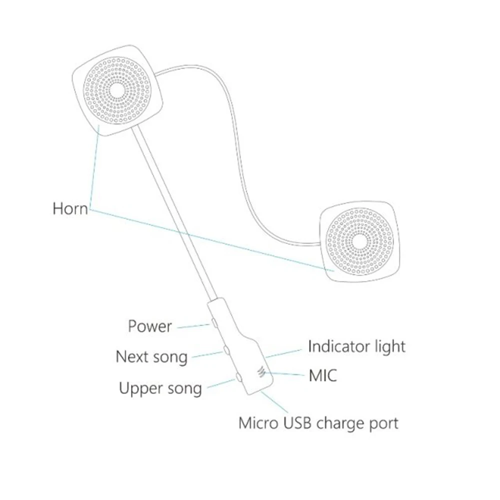 Гарнитура для мотоциклетного шлема с микрофоном и поддержкой Bluetooth 5 0 |