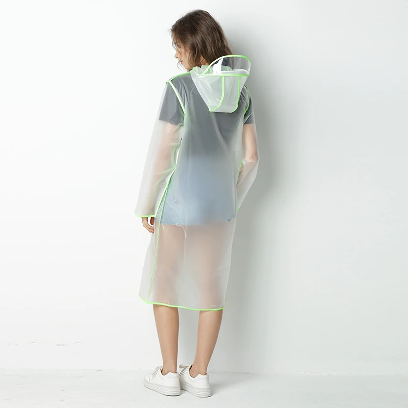 Женское пальто прозрачная толстовка с капюшоном непромокаемая одежда