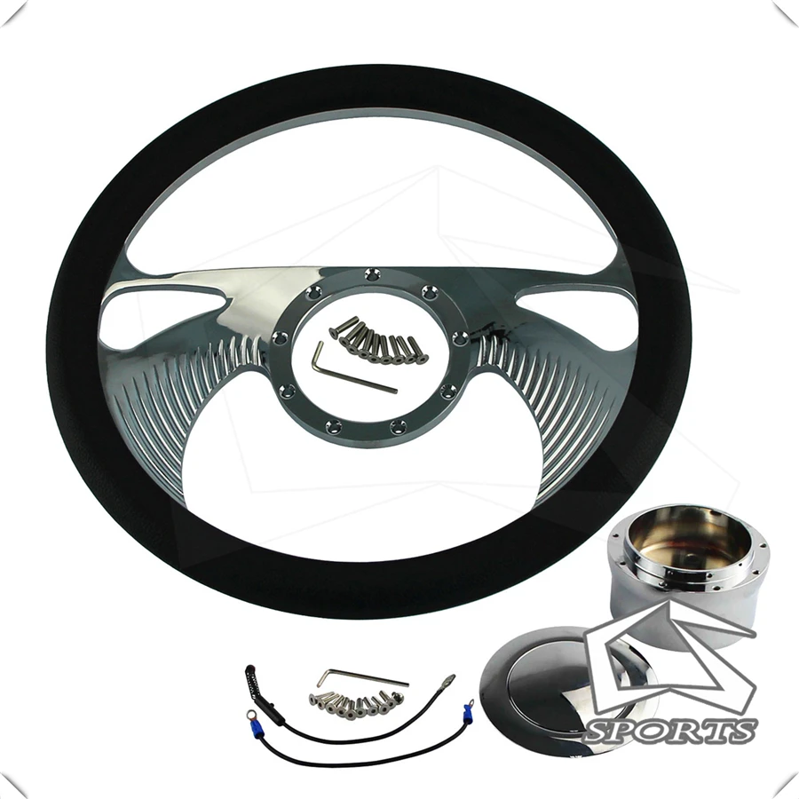 14 &quot9 болт Boomerang стиль половинчатое рулевое колесо + адаптер w/гудок для CHEVY G M| |