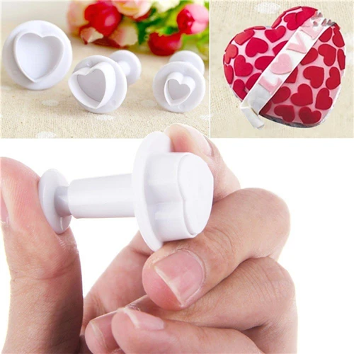 Новый рождественский инструмент для украшения тортов 3 шт. форма любовного