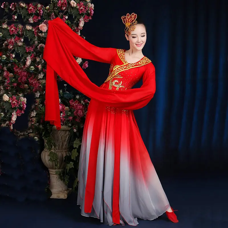 Китайские народные танцы Янко традиционные Восточные Танцевальные Костюмы с