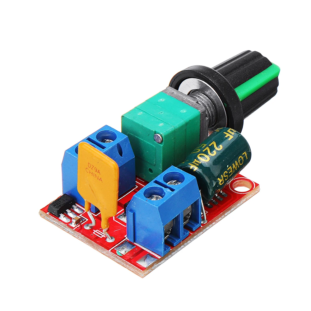 DC 3V к 35V 5A 90W Мини мотор контроллер скорости ШИМ модуль регулятор регулируемый