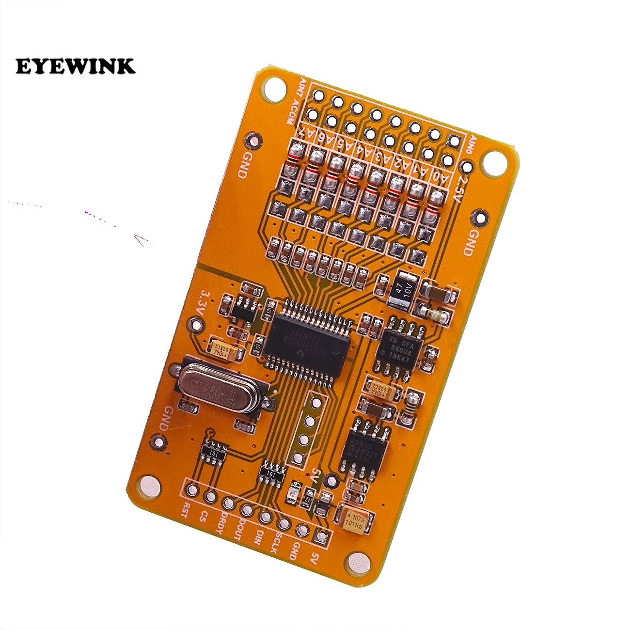 ADS1256 24 ADC8 road AD-precision ADC модуль сбора данных | Электронные компоненты и