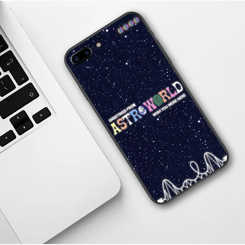 TPU Трэвиса Скотта ASTROWORLD TOUR плюшевый медведь желаю вам быть здесь мягкий чехол для телефона для iPhone X 5S 6 6S 7 8 Plus XR XS MAX XS 11 Pro Max - Цвет: TPU