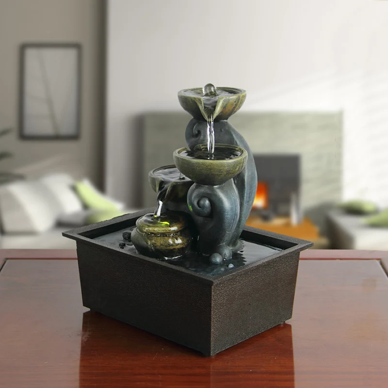 Творческий рабочего фонтаны изделия из полимера подарки Особенности Feng Shui в