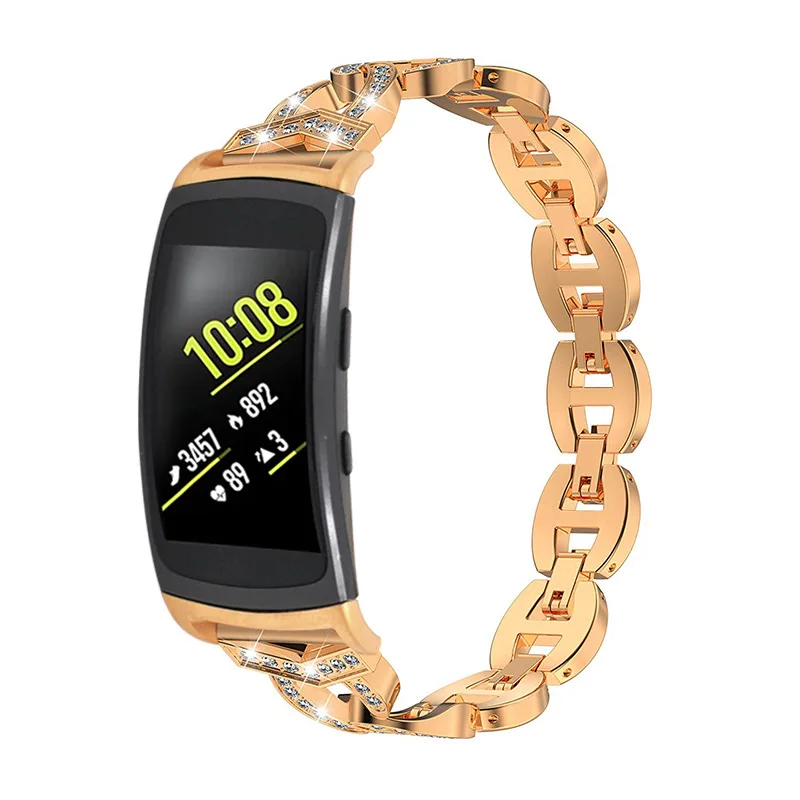 Наручных ремешка для Samsung Gear Fit2 SM R360 ремешок из нержавеющей стали браслет Fit 2 Pro