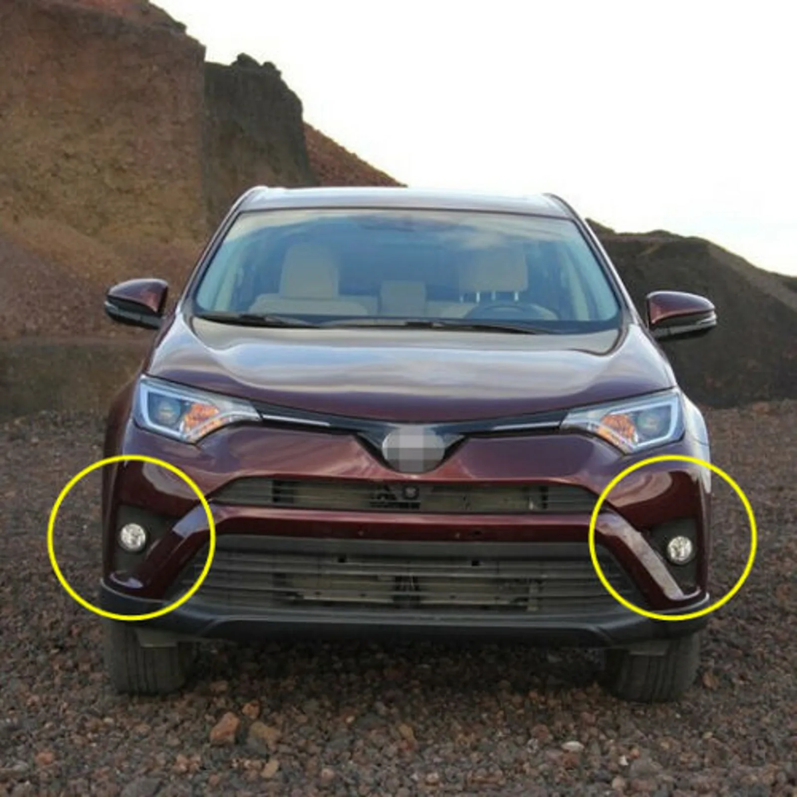 Пара противотуманных фар JanDeNing защитная рамка для 2018 2017 2016 Toyota RAV4|Абажуры| |