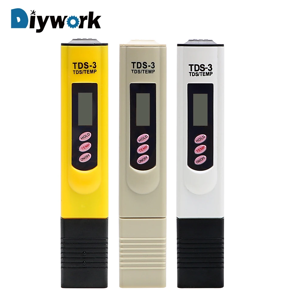 DIYWORK TDS измеритель чистоты воды фильтр измерительные инструменты т Измеритель Качества Воды Тестер Ручка 0-9999 PPM портативный EMP/PPM