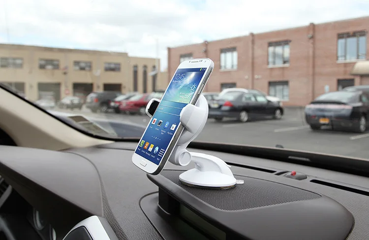 Белый Автомобильная универсальная вращающаяся стойка 360 градусов на присоске держатель для мобильного телефона gps навигационный кронштейн автомобильные аксессуары кронштейн для телефона - Цвет: Белый