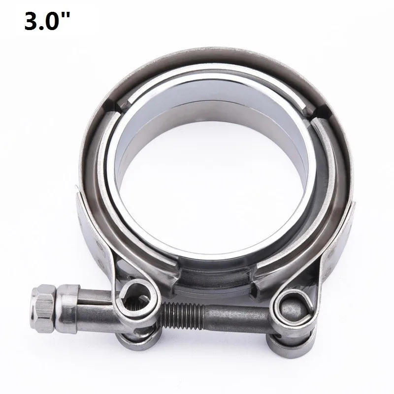 3.0inch Evil energy 2,2" /2,5"/3," /3,5"/5," V-Band зажим комплект Вытяжной V ленточный зажим мужской женский фланец для турбо выхлоп труб - Цвет: 3.0inch