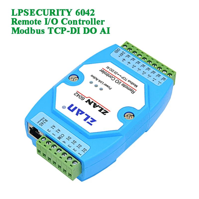 Удаленный контроллер ввода/вывода ethernet передача Ethernet Modbus TCP к RTU DI DO AI цифровой