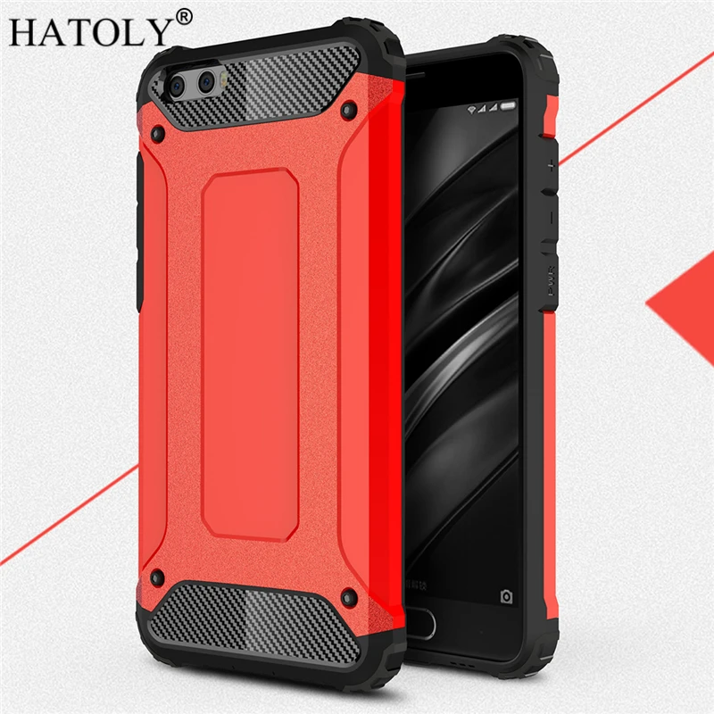 HATOLY для Coque xiaomi mi 6 Plus с прочной броней и Твердый Прочный резиновый силиконовый