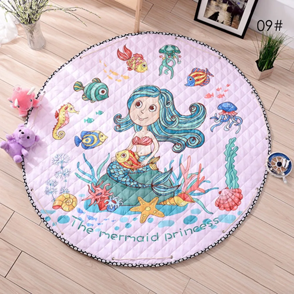 1.45 м большой круглый ребенка ползать коврик Игрушечные лошадки сумка для