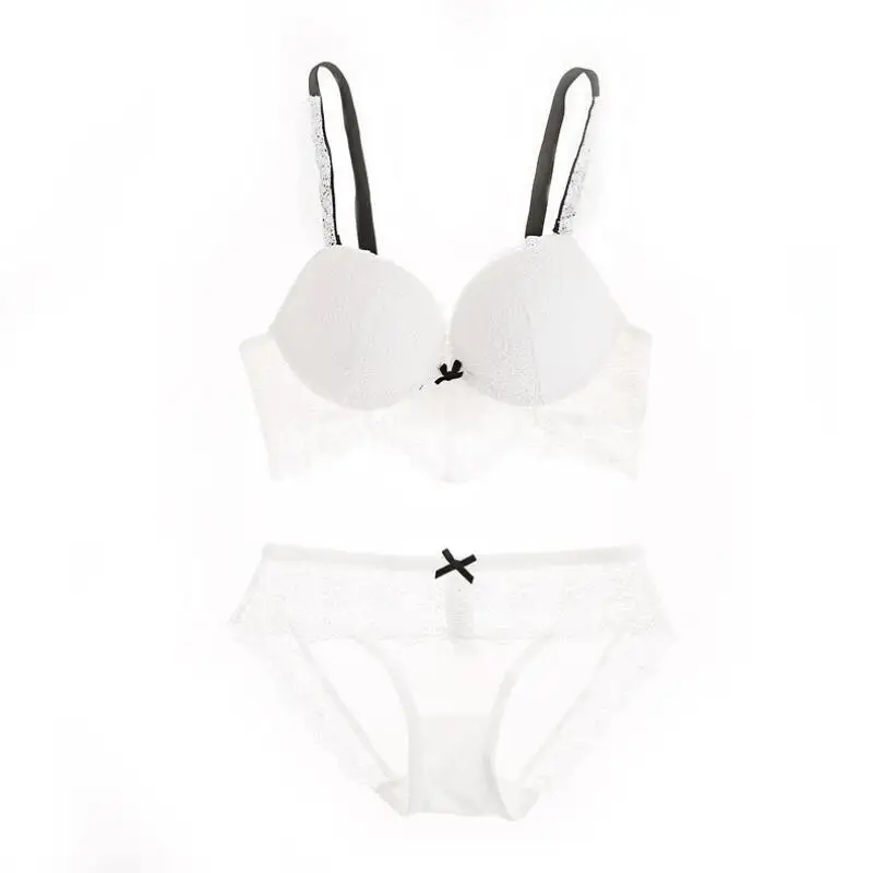 Комплект женского кружевного нижнего белья с чашками пуш ап 9 9|Комплекты белья| |