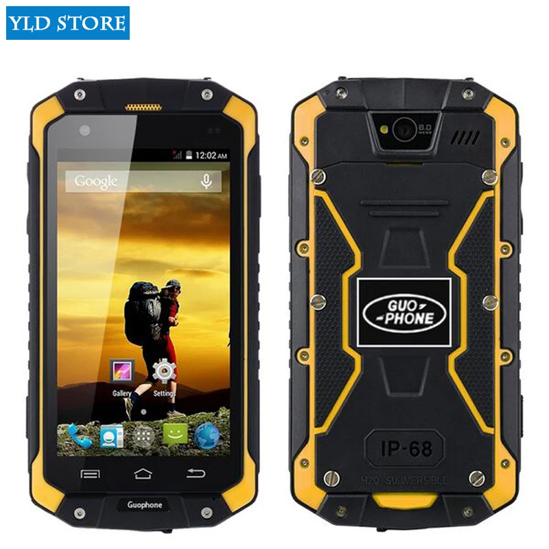Оригинальный guophone V9 IP68 прочный Водонепроницаемый сотовый телефон MTK6572 Android 4 5
