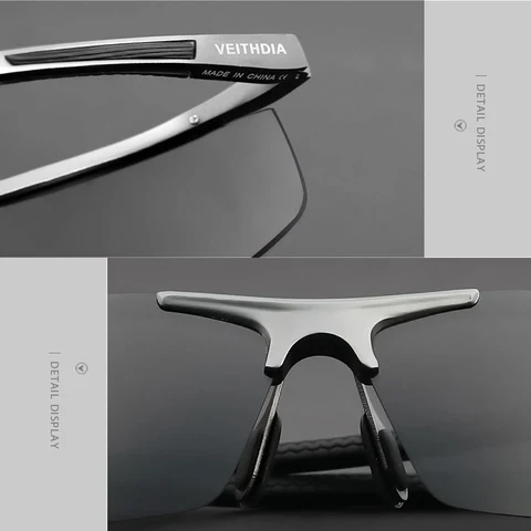 Солнцезащитные очки VEITHDIA 6588 - стиль и защита от UV — изображение продукта