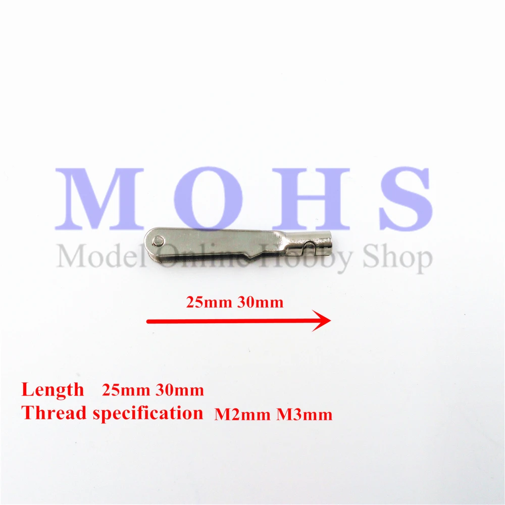 10pcs/lot quick link metal clevis M2mm M3mm threaded M2xL25mm M3x30mm rc aircraft airplanes control | Игрушки и хобби