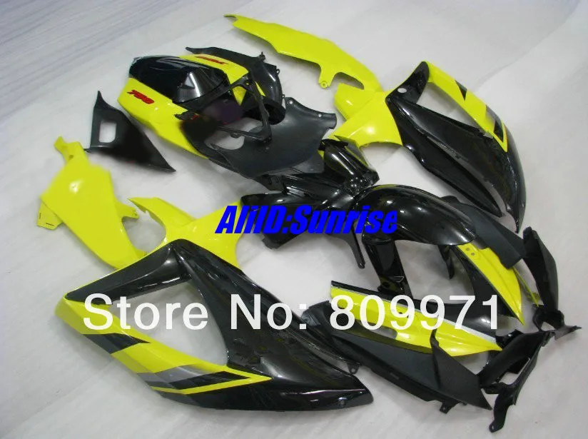S318 хит! Желтый черный полный обтекатель для SUZUKI GSXR600 750 GSXR750 GSX R600 K8 08 09 2008 2009|full