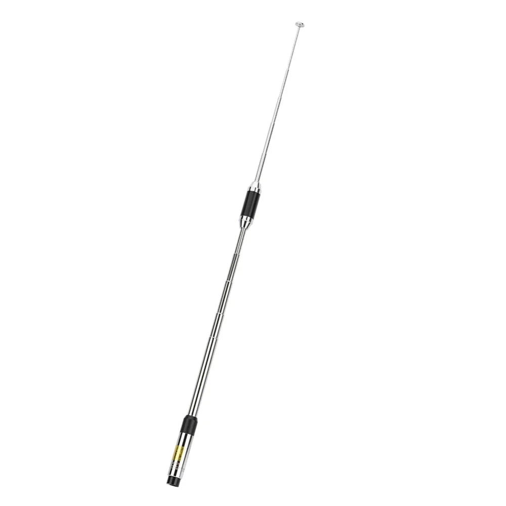 SOONHU SMA Мужская телескопическая антенна VHF UHF двухдиапазонная с высоким